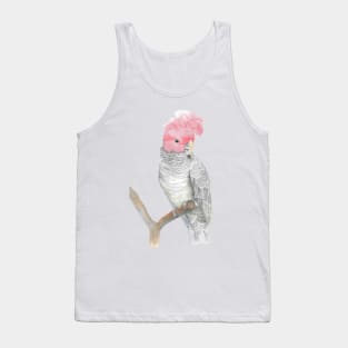 gang gang cockatoo red head cacatua watercolor Tank Top